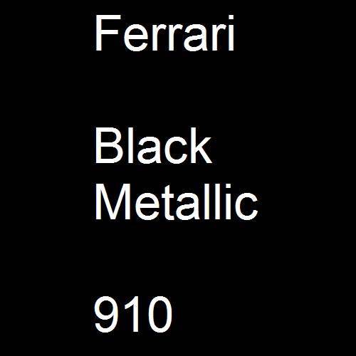 Ferrari, Black Metallic, 910.